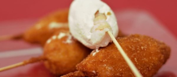 Kushiagues de camarón y queso crema (4 pzs)